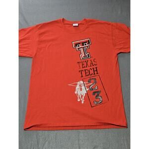 Texas Tech Red Raiders Shirt Mens Large Red Step Ahead Classic Short Sleeve TT